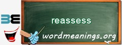 WordMeaning blackboard for reassess